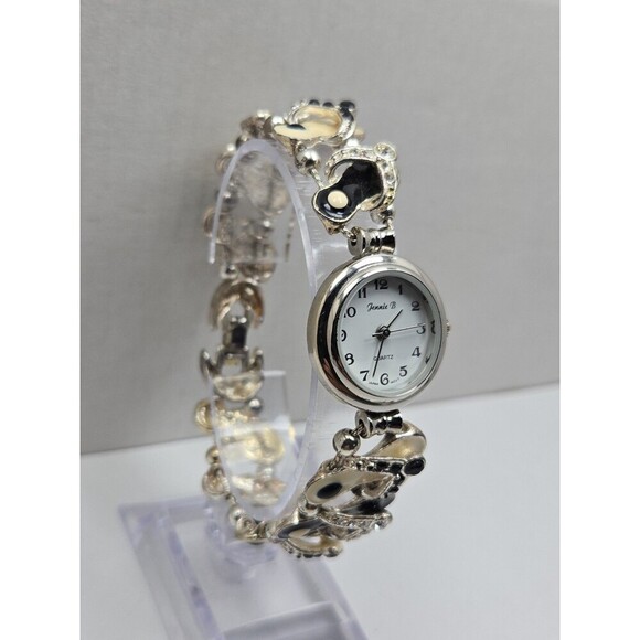 Vintage Jennie B Flip Flop Sandal Charm Bracelet Watch Quartz New Battery Summer main image 4